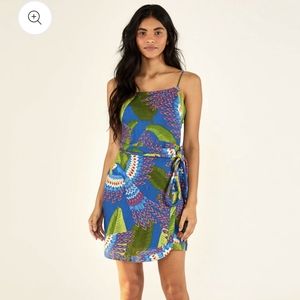 Farm Rio Blue Macaw Dress Size XS